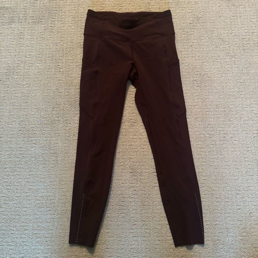 Lululemon Garnet Fast Free 23” Leggings Size 6